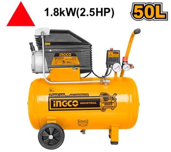 INGCO Air Compressor Oil Lubricated 1.8kW 2.5HP 50L AC25508
