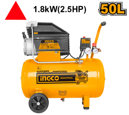 INGCO Air Compressor Oil Lubricated 1.8kW 2.5HP 50L AC25508