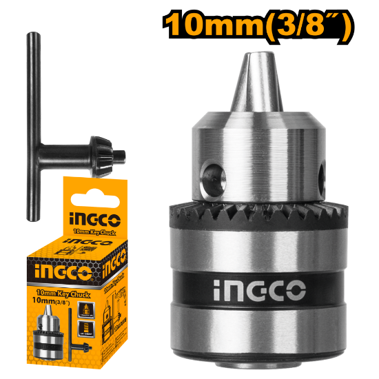 INGCO KC1001 Keyed Drill Chuck 10mm 3/8in-24UNF