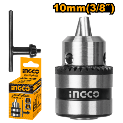 INGCO KC1001 Keyed Drill Chuck 10mm 3/8in-24UNF