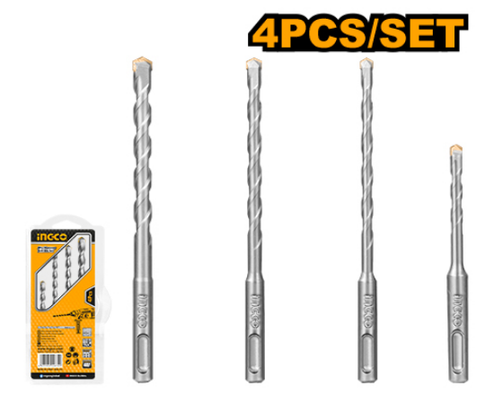 INGCO AKDB2055 | طقم ريش مطرقة SDS Plus بلس 4 قطع