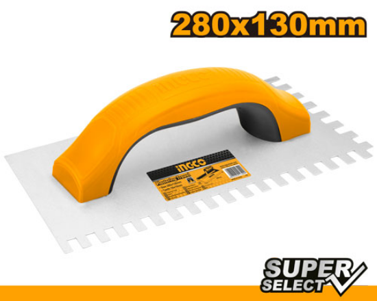 INGCO HPTT231025 Notched Trowel 230x100mm 10x6mm Teeth