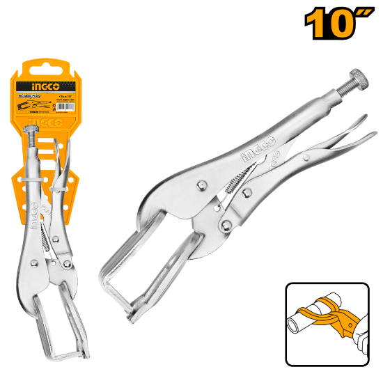 INGCO Welding Locking C-Clamp Pliers 10in HWP0210