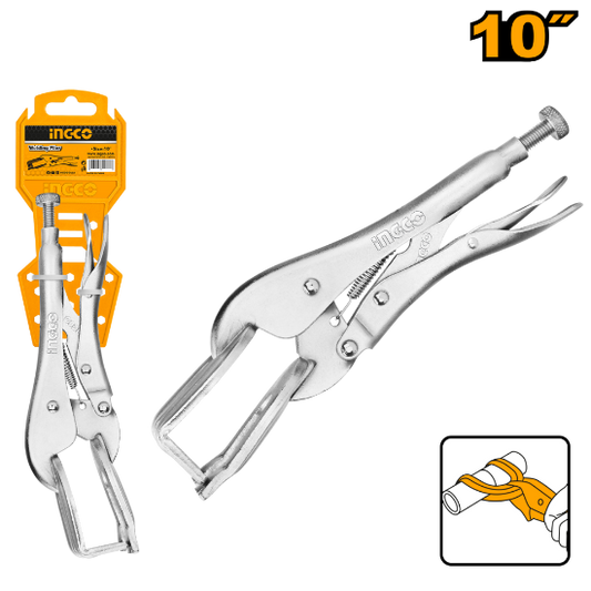 INGCO Welding Locking C-Clamp Pliers 10in HWP0210