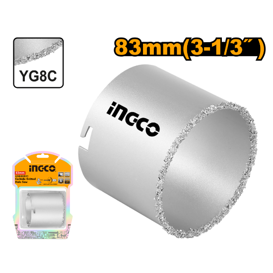 INGCO HSB40831 Diamond Granite Hole Saw 83mm 3-17/64in
