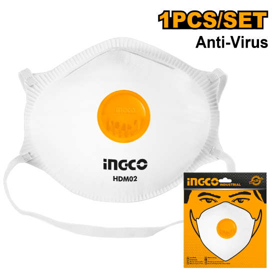 INGCO FFP2 Dust Mask with Valve HDM02