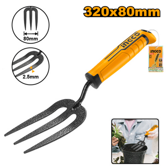 INGCO Hand Garden Fork 320x80mm HFTF38