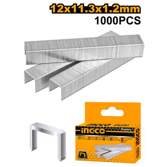 INGCO STS0212 | دبابيس دباسة U مقاس 12×11.3×1.2 مم
