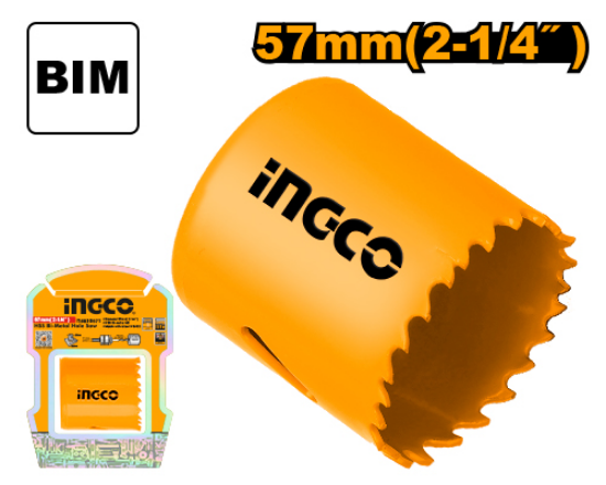 INGCO HSB10571 Bi-Metal Hole Saw for Wood & Metal 57mm
