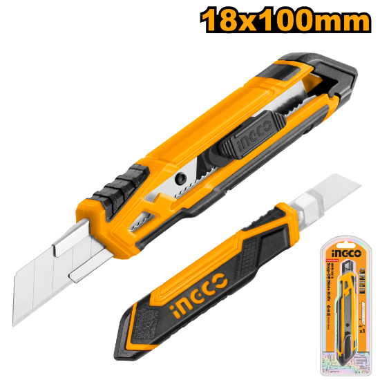 INGCO Snap-Off Utility Knife 18x100mm SK5 HKNS16518