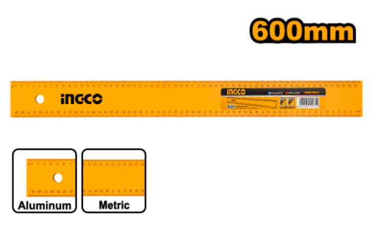INGCO HSR26002 Aluminium Ruler 60cm Metric