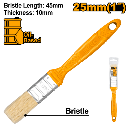 INGCO Paint Brush 1in Plastic Handle CHPTB68701
