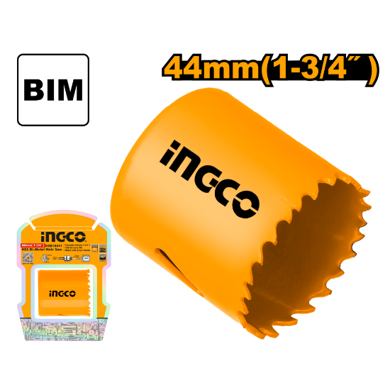 INGCO HSB10441 Bi-Metal Hole Saw for Wood & Metal 44mm