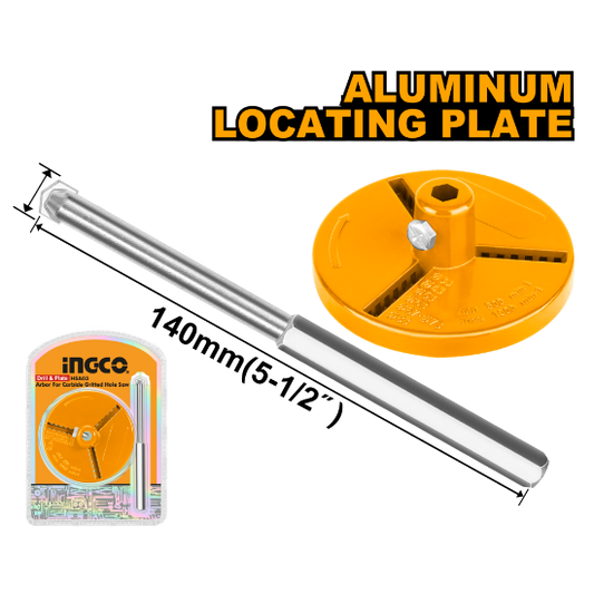 INGCO Hole Saw Arbor for Granite Hole Saws 140mm HSA03