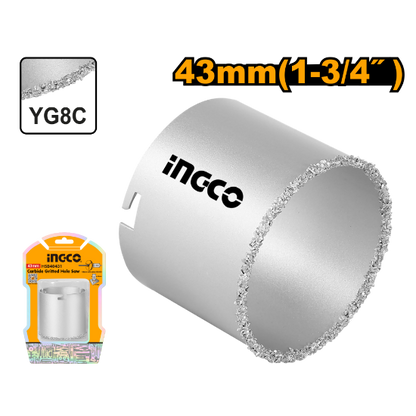 INGCO HSB40431 Diamond Hole Saw for Granite 43mm Box of 10