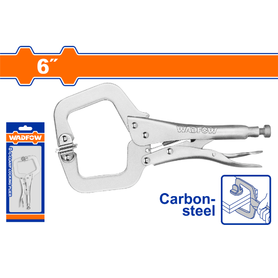 WADFOW Welding Locking C-Clamp Pliers 6in WLP4106
