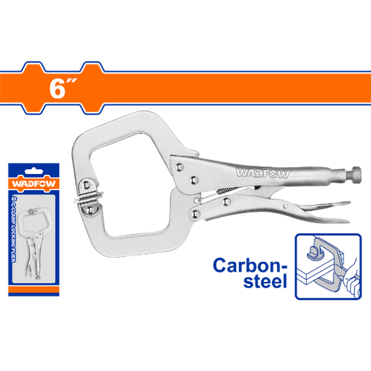 WADFOW Welding Locking C-Clamp Pliers 6in WLP4106