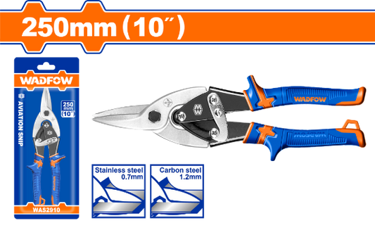 WADFOW Tin Snips Straight Cut 10in 250mm WAS2910