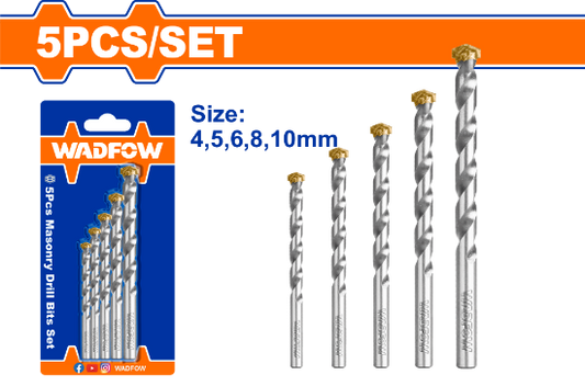 WADFOW Masonry Drill Bit Set 5pcs 4-10mm WMJ2K01