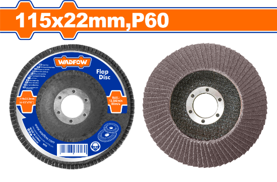 WADFOW 115mmx22mm  P60 ديسك مدرج لتلميع الستانلس Wadfow