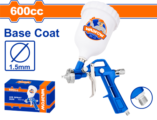 WADFOW Gravity Feed Spray Gun 1.5mm 600cc WGA1504