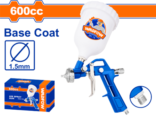 WADFOW Gravity Feed Spray Gun 1.5mm 600cc WGA1504