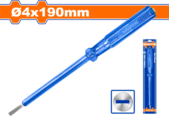WADFOW Voltage Tester Screwdriver 4x190mm AC 100-500V WTP1904