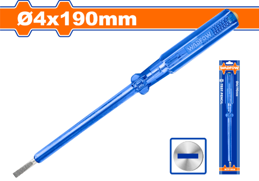 WADFOW Voltage Tester Screwdriver 4x190mm AC 100-500V WTP1904
