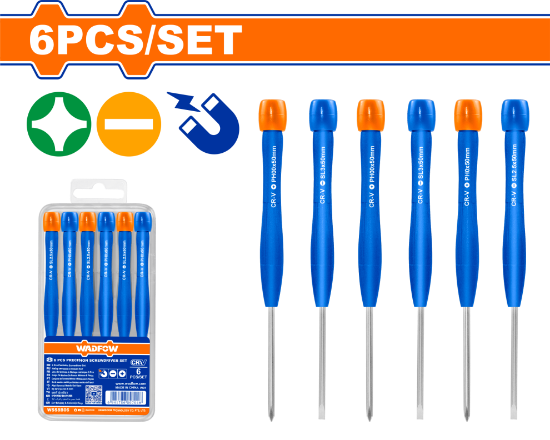 WADFOW Precision Screwdriver Set 6pcs WSS2B06