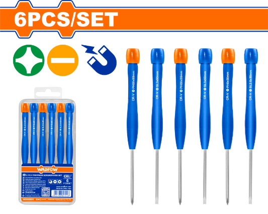 WADFOW Precision Screwdriver Set 6pcs WSS2B06