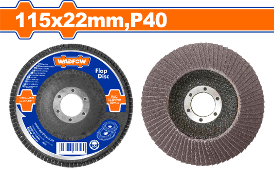 WADFOW Flap Disc 115x22mm P40 WYL1301
