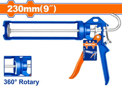 WADFOW Industrial Caulking Gun 9in Aluminium Handle WCG4109