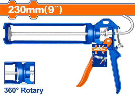 WADFOW Industrial Caulking Gun 9in Aluminium Handle WCG4109