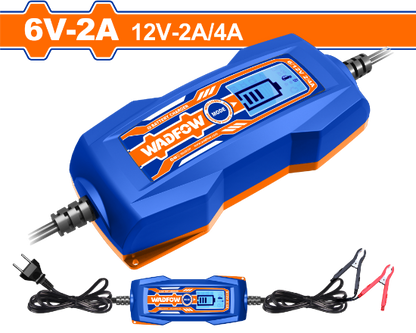 WADFOW Car Battery Charger 6/12V up to 120Ah WBY1501