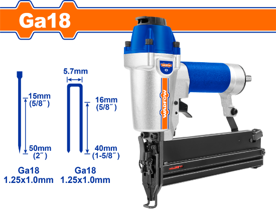 WADFOW 2-in-1 Air Nailer and Stapler WBN2540