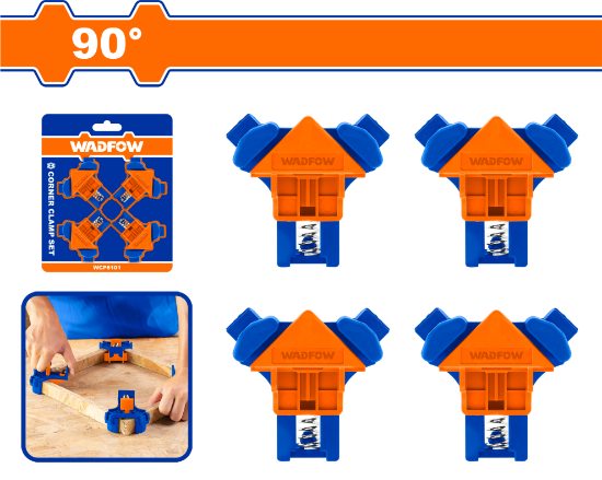 WADFOW 90° Corner Clamp Set 4pcs WCZ6E01