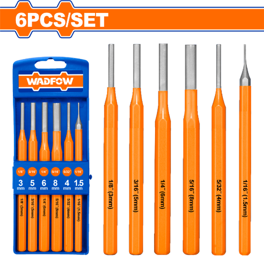 WADFOW Pin Punch Set 6pcs WCC8306
