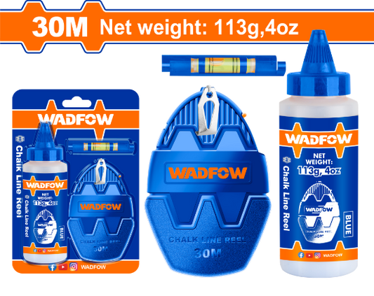 WADFOW Chalk Line Reel 30m with Blue Chalk WHX1630