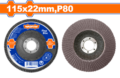 WADFOW 115mmx22mm  P80 ديسك مدرج لتلميع الستانلس Wadfow