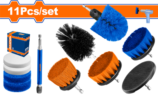 WADFOW Drill Brush Cleaning Kit 11pcs WND5403