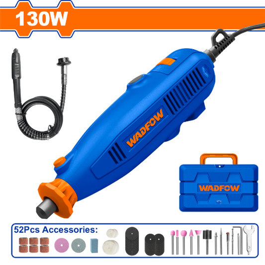 WADFOW Rotary Tool 130W with 53pcs Accessories WRY1D131
