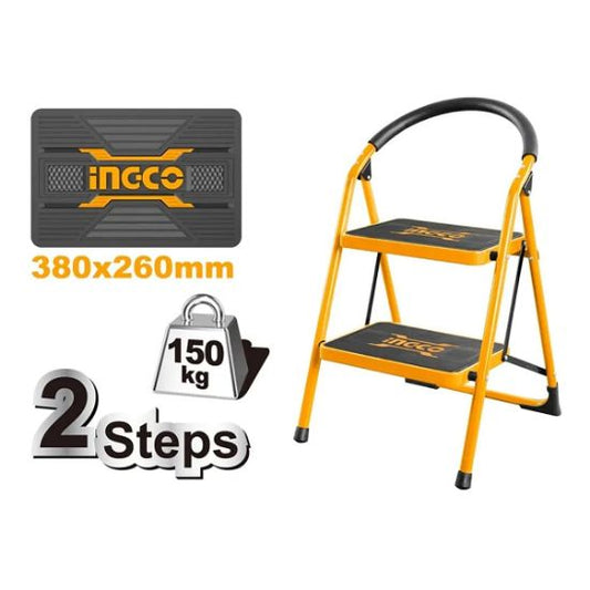 INGCO Steel Step Ladder 2 Wide Steps HLAD09021