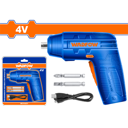 WADFOW Cordless Screwdriver 4V USB WCV4401