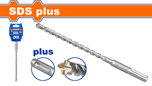 WADFOW SDS Plus 4 Cutter Drill Bit 6x160mm WHD3201