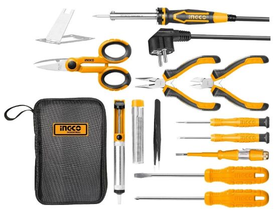 INGCO HKTTS0131 13 Piece Telecom Tool Set with Canvas Bag