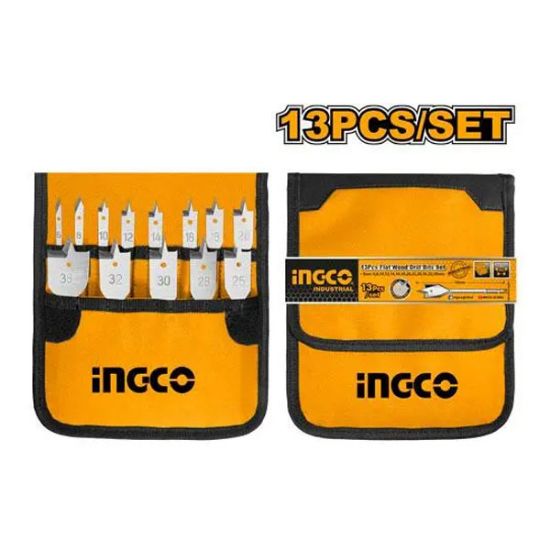 INGCO AKD41301 | طقم ريش خشب مسطحة 13 قطعة