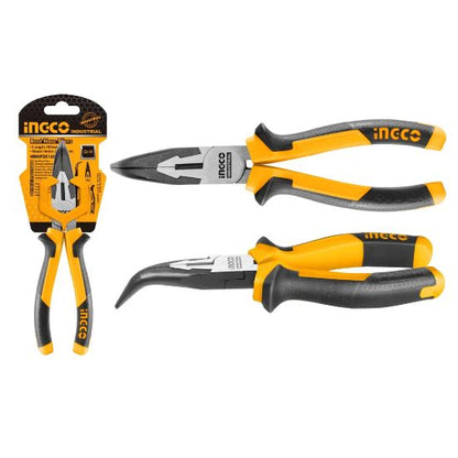 INGCO Bent Long Nose Pliers 6in Heavy Duty HBNP28168