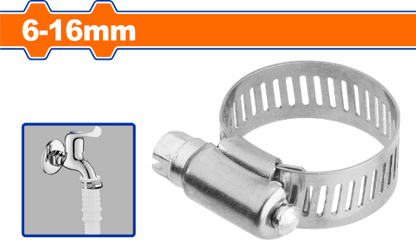WADFOW Stainless Steel Hose Clamps 50pcs 6-16mm WHU1901