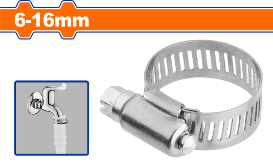WADFOW Stainless Steel Hose Clamps 50pcs 6-16mm WHU1901