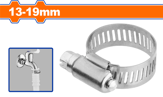 WADFOW Stainless Steel Hose Clamps 50pcs 13-19mm WHU1903